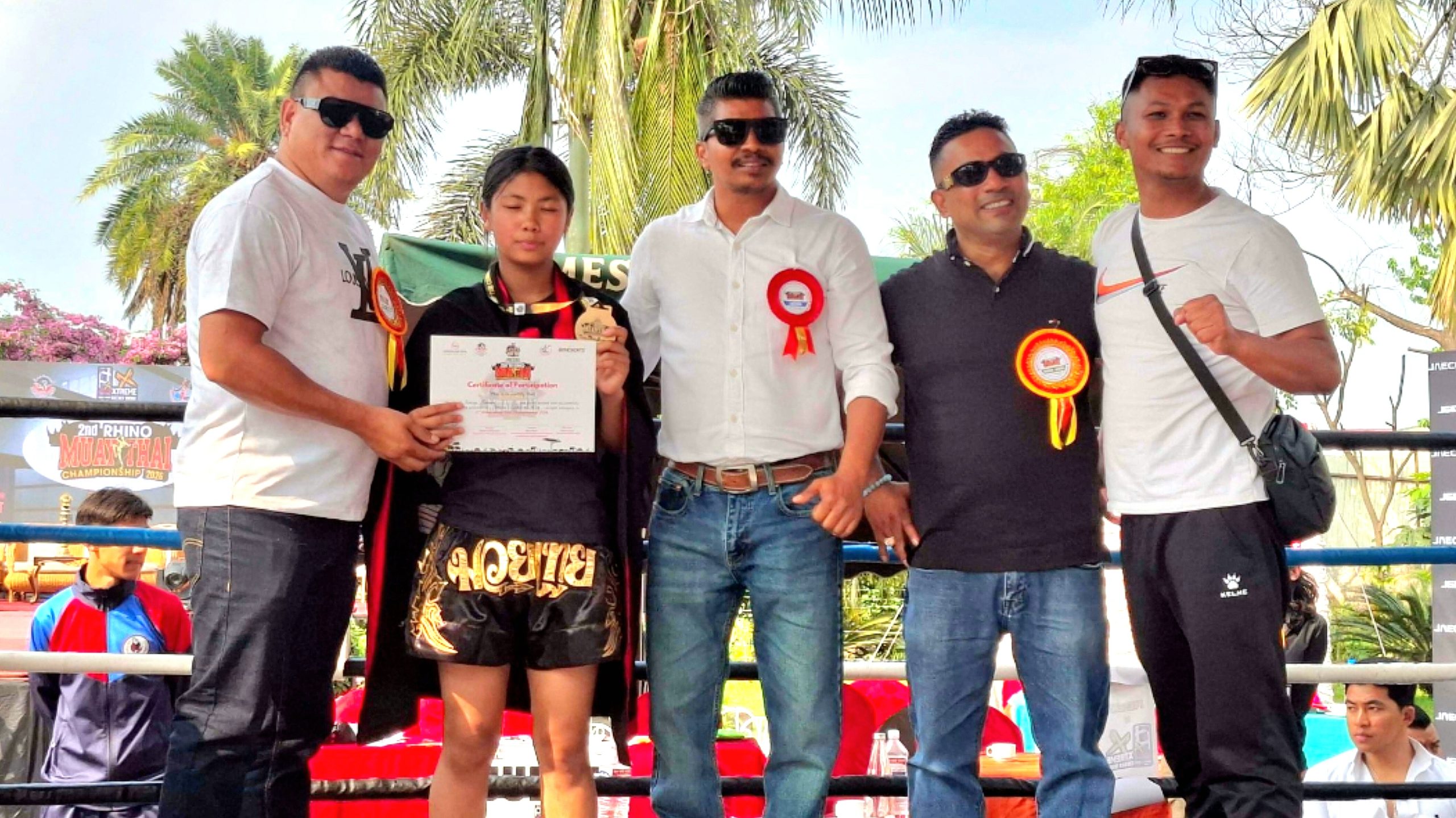 म्यागङ कि १५ वर्षीया सोनिया तामाङद्वारा मुवाँथाई प्रतियोगितामा ह्याट्रिक